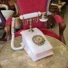 Античен френски телефон от мрамор и месинг