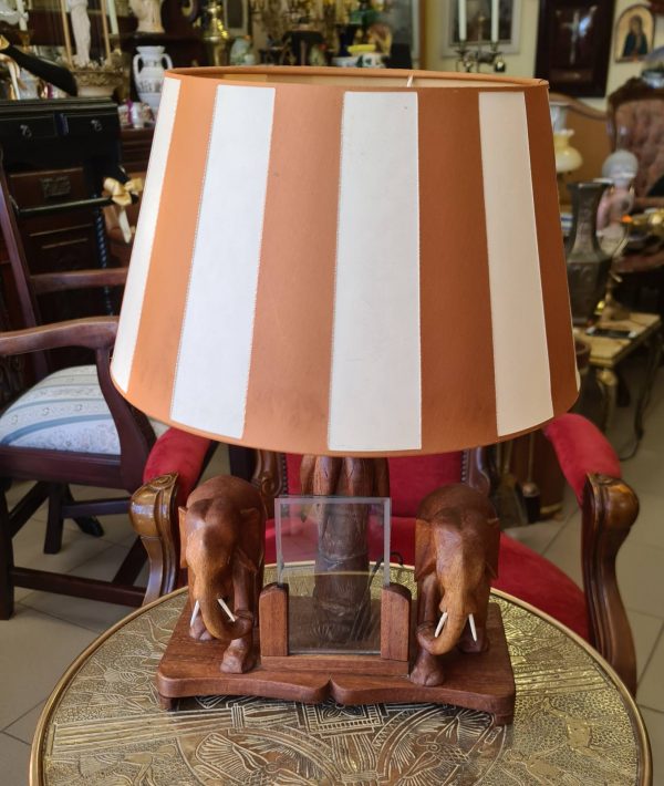 Африканска настолна лампа - ръчна изработка