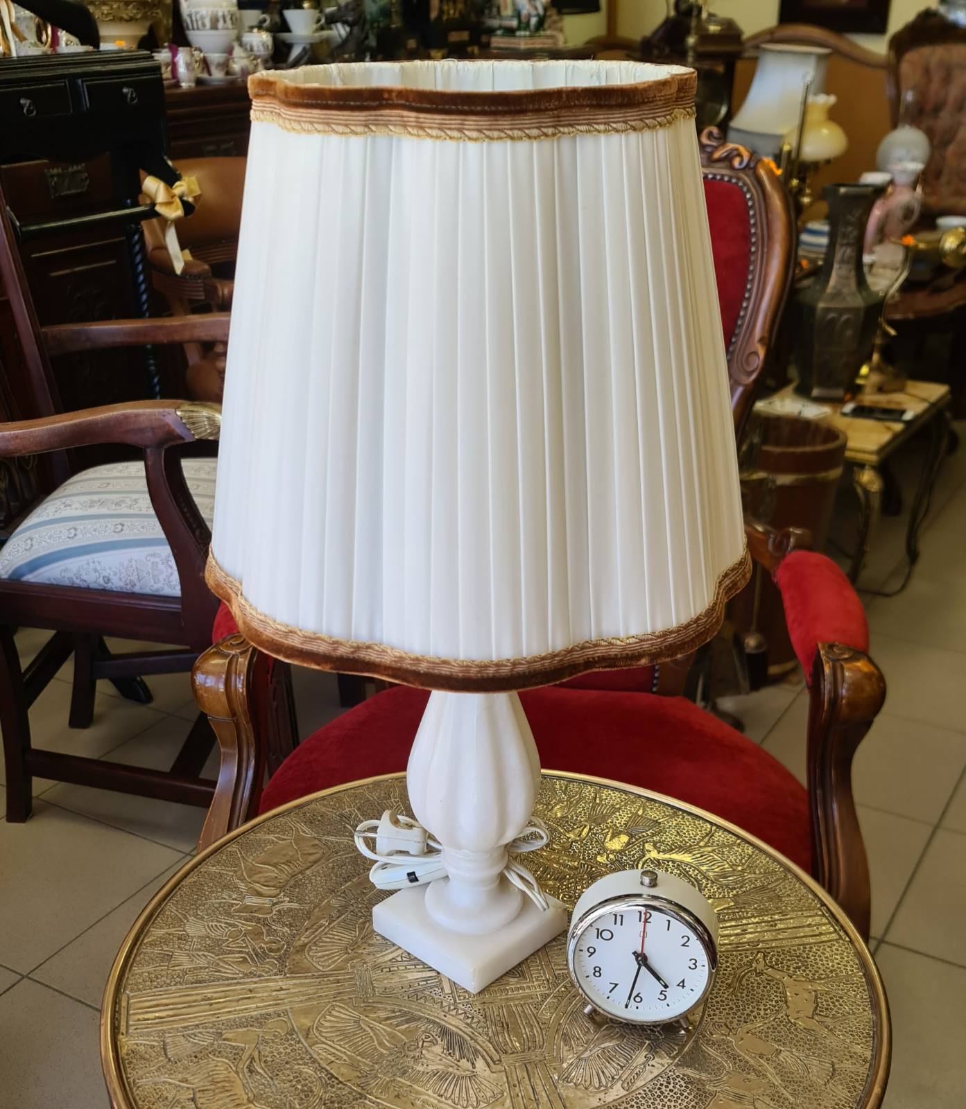 Френска настолна лампа от мрамор