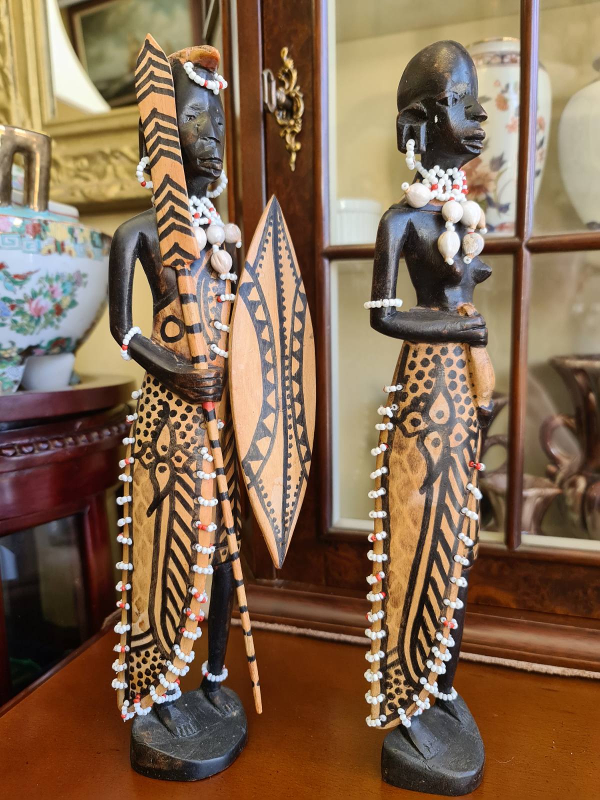 Африкански фигурки от дърво "Африканска двойка"