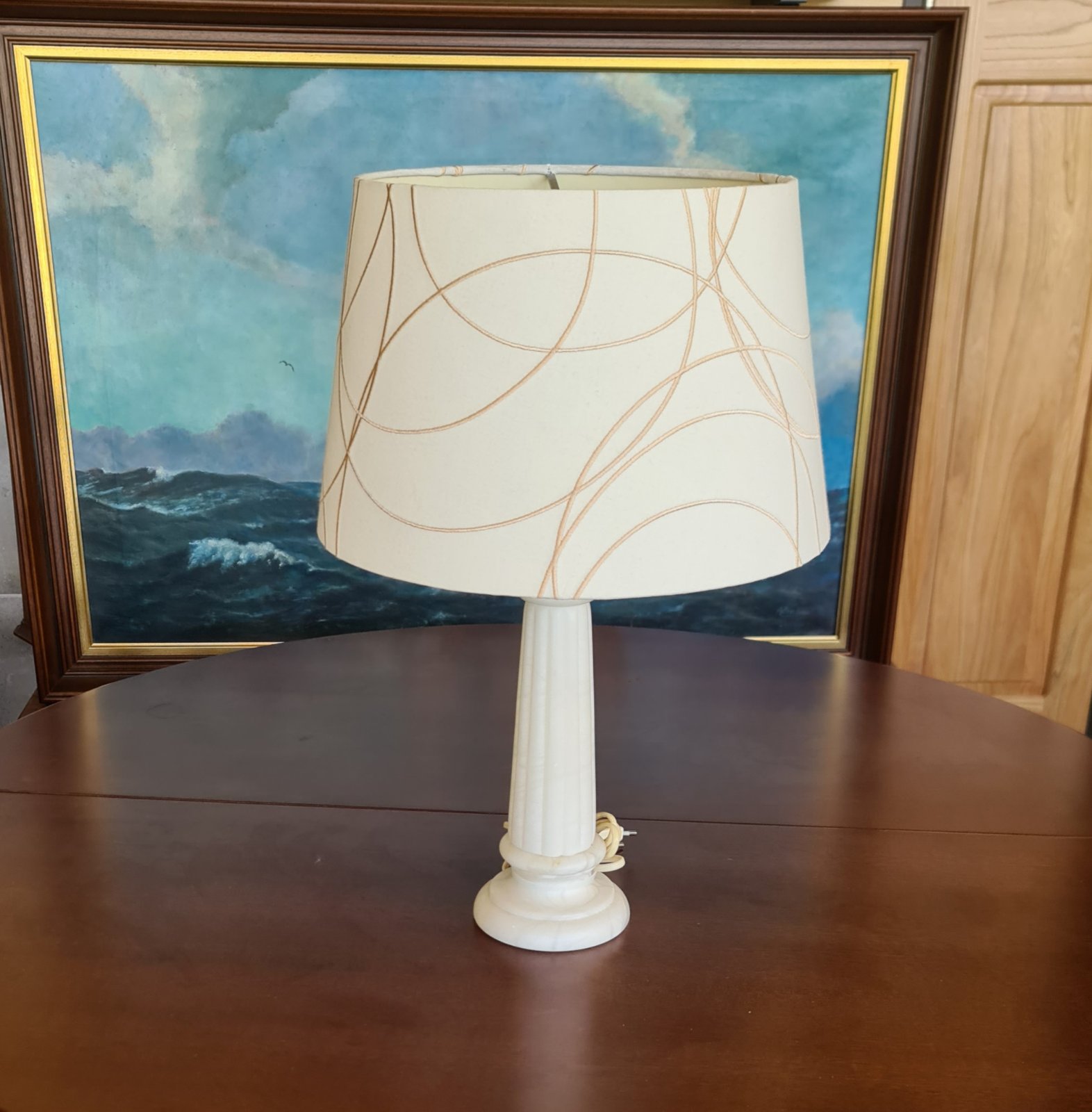 Френска лампа от мрамор