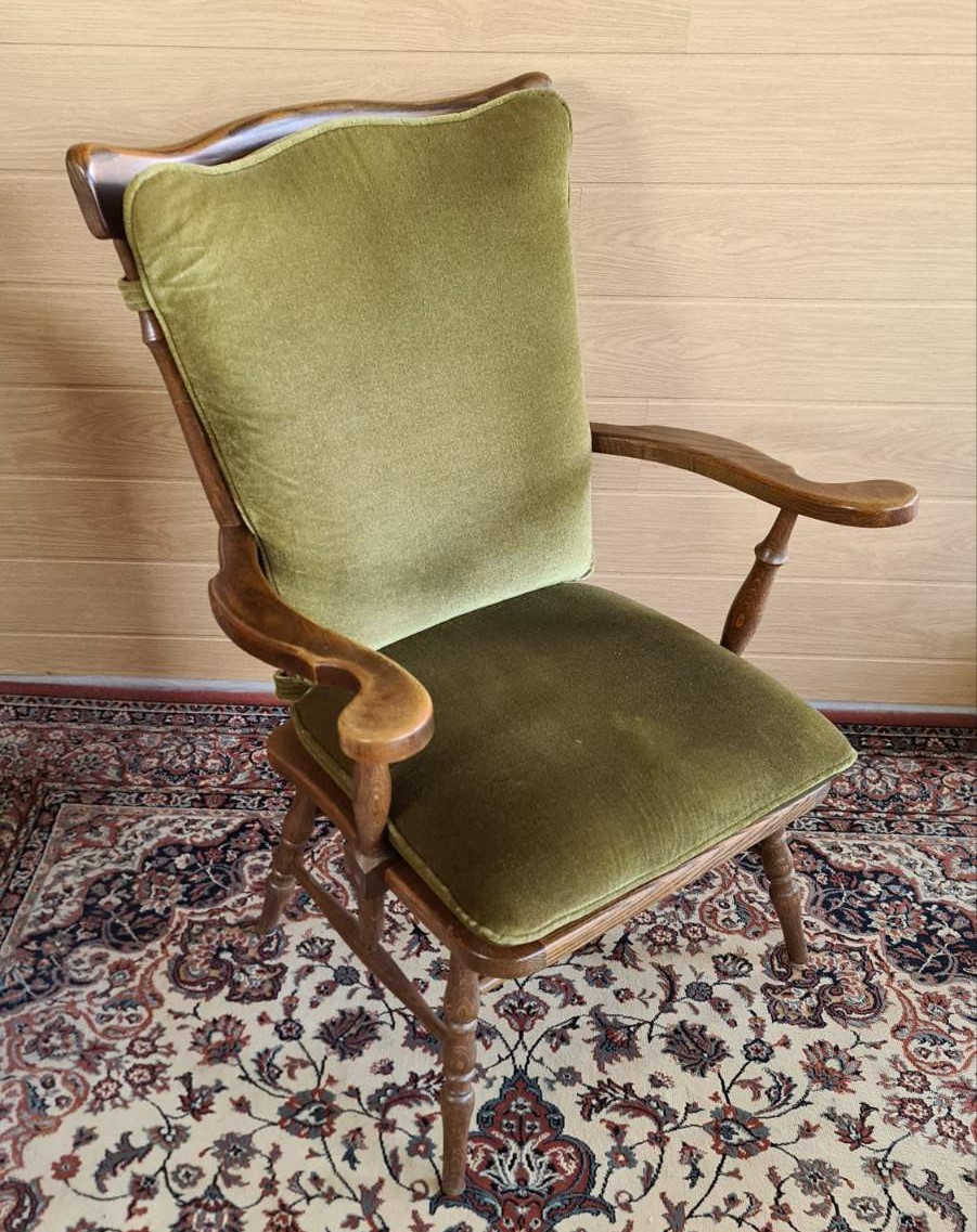 Френски стол-кресло от дъб