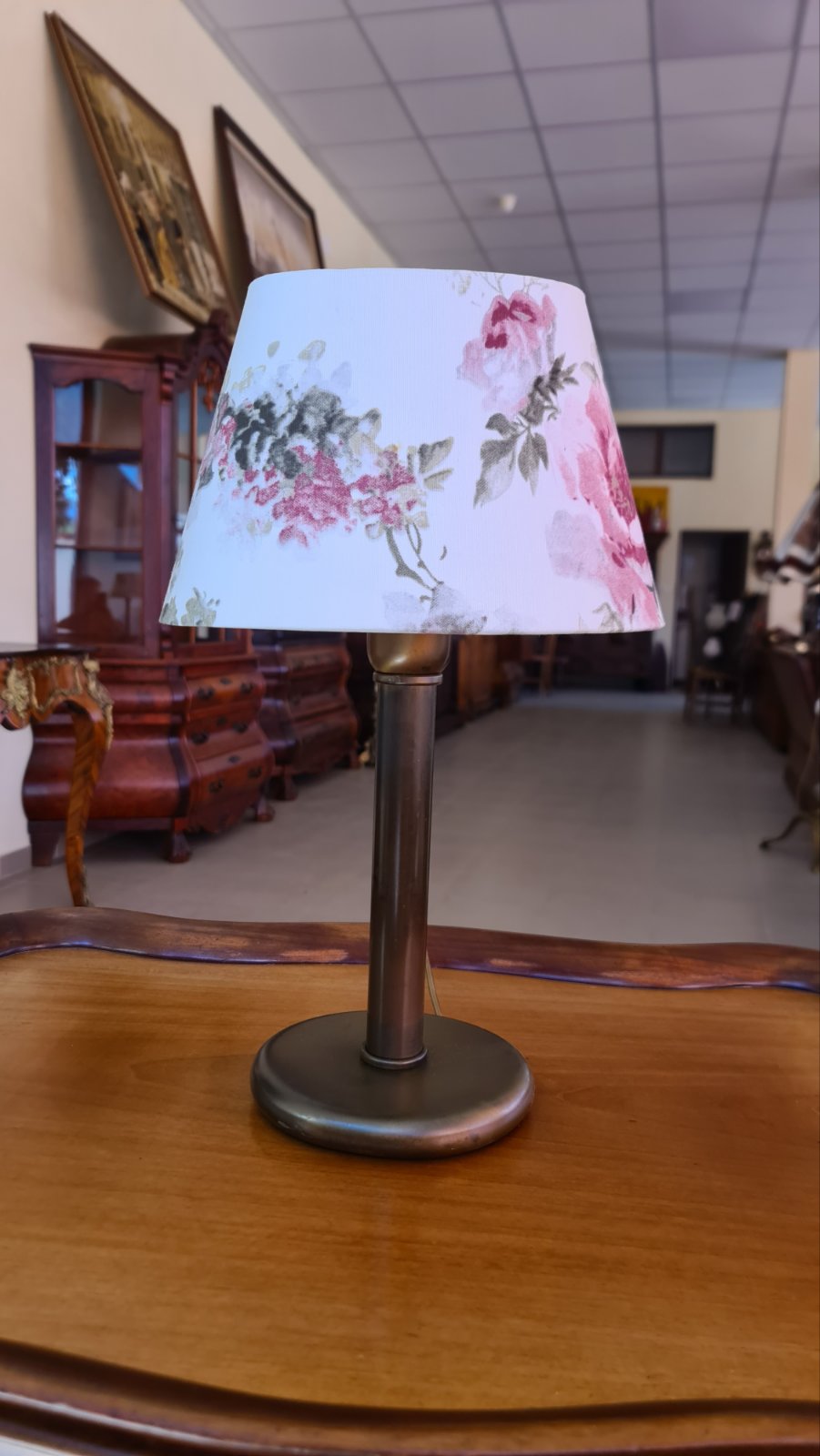 Френска настолна лампа от месинг