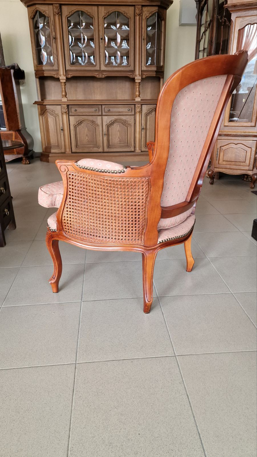 Френско кресло с ратан
