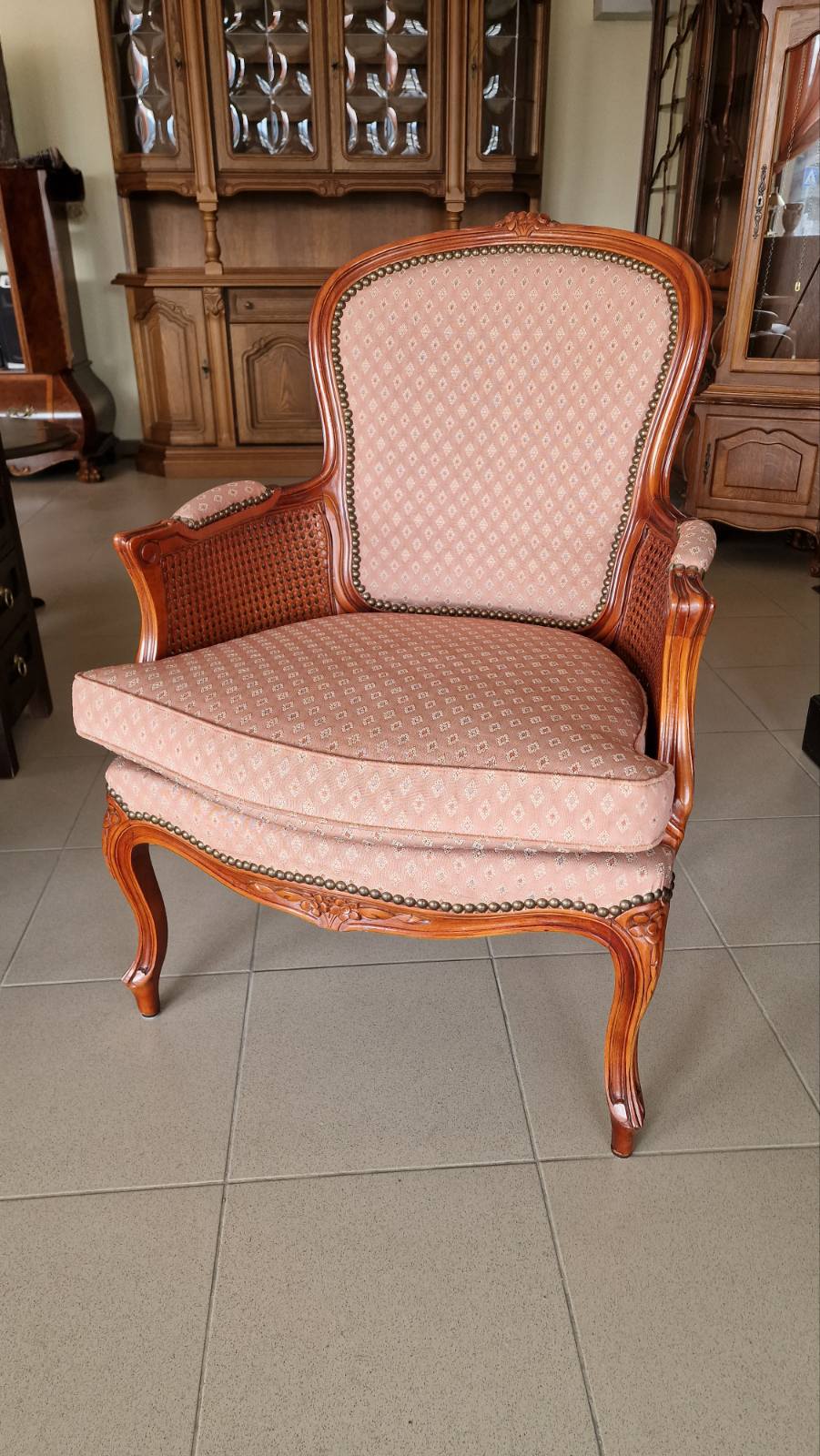 Френско кресло с ратан