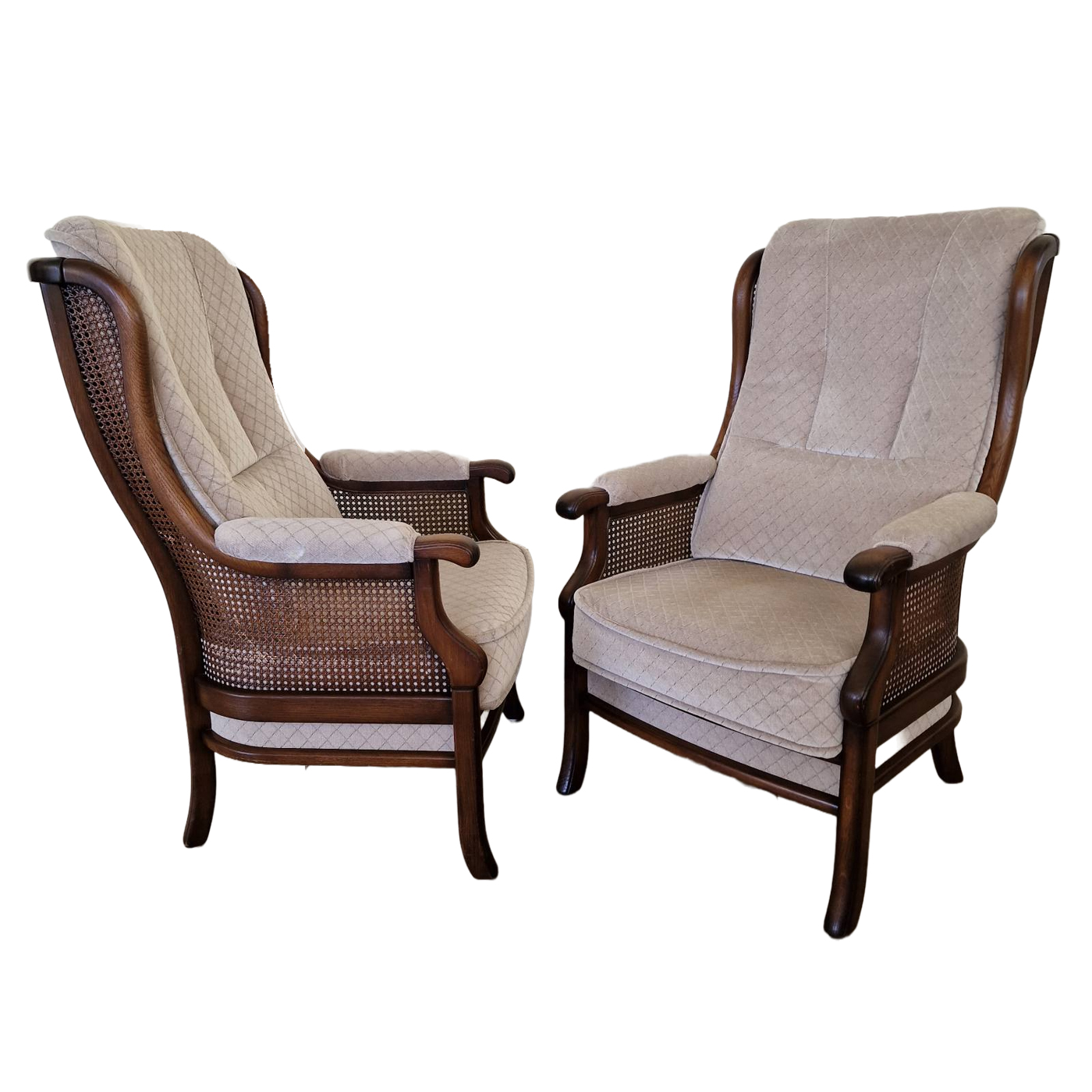 Две Френски кресла с ратан