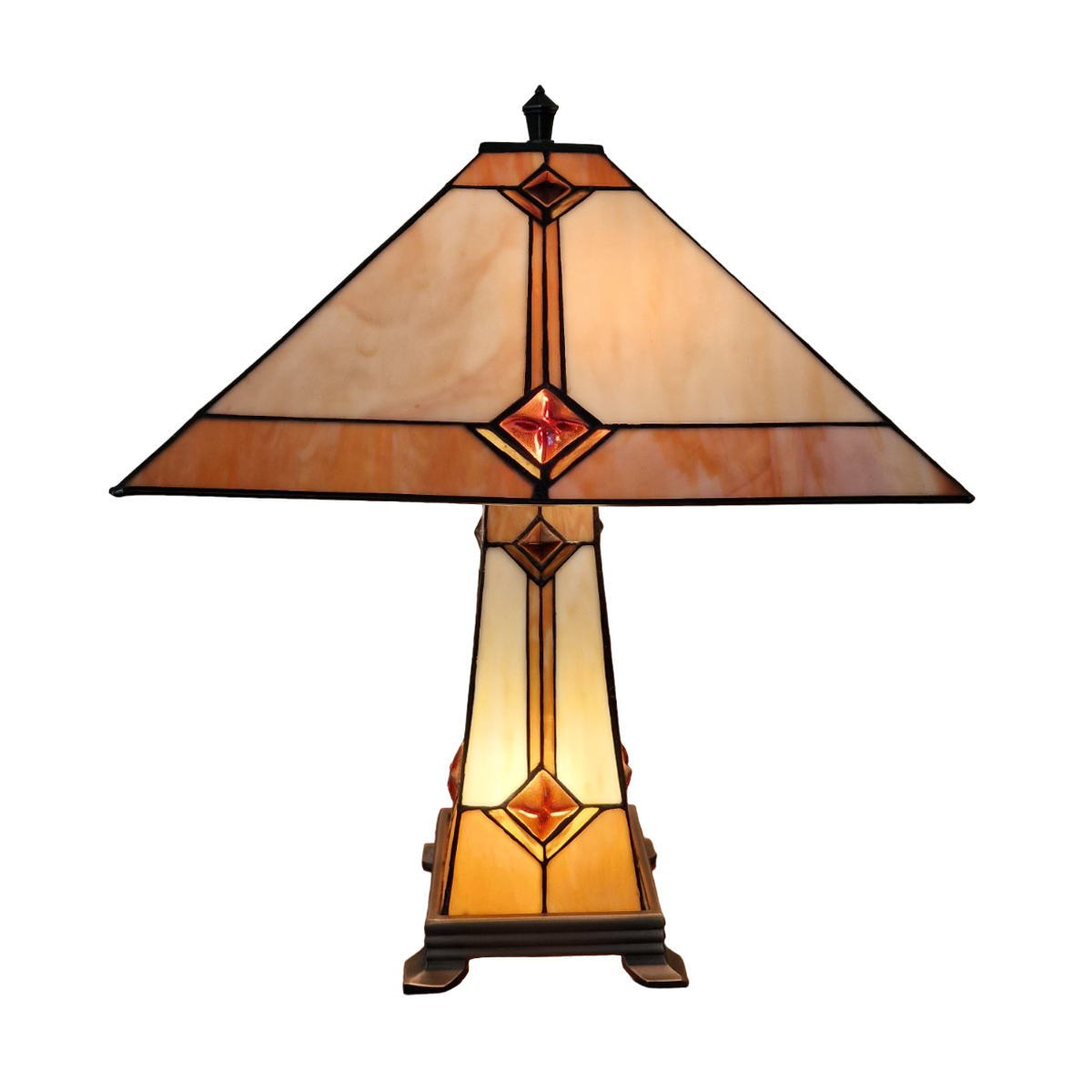 Голяма настолна лампа Tiffany
