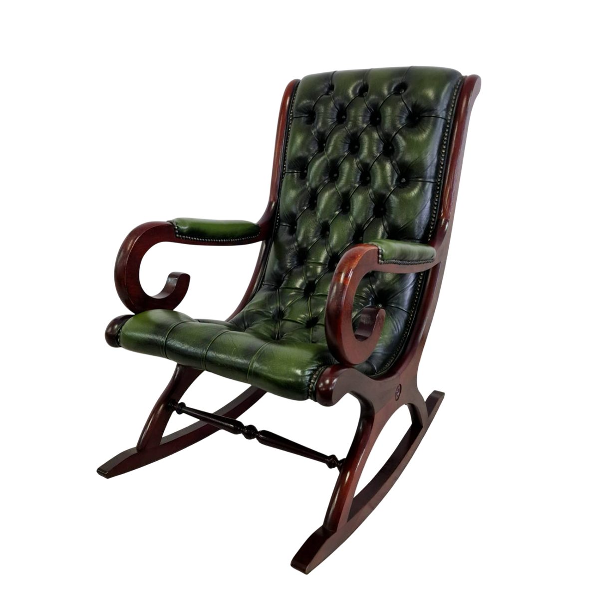 Луксозен люлеещ стол Chesterfield