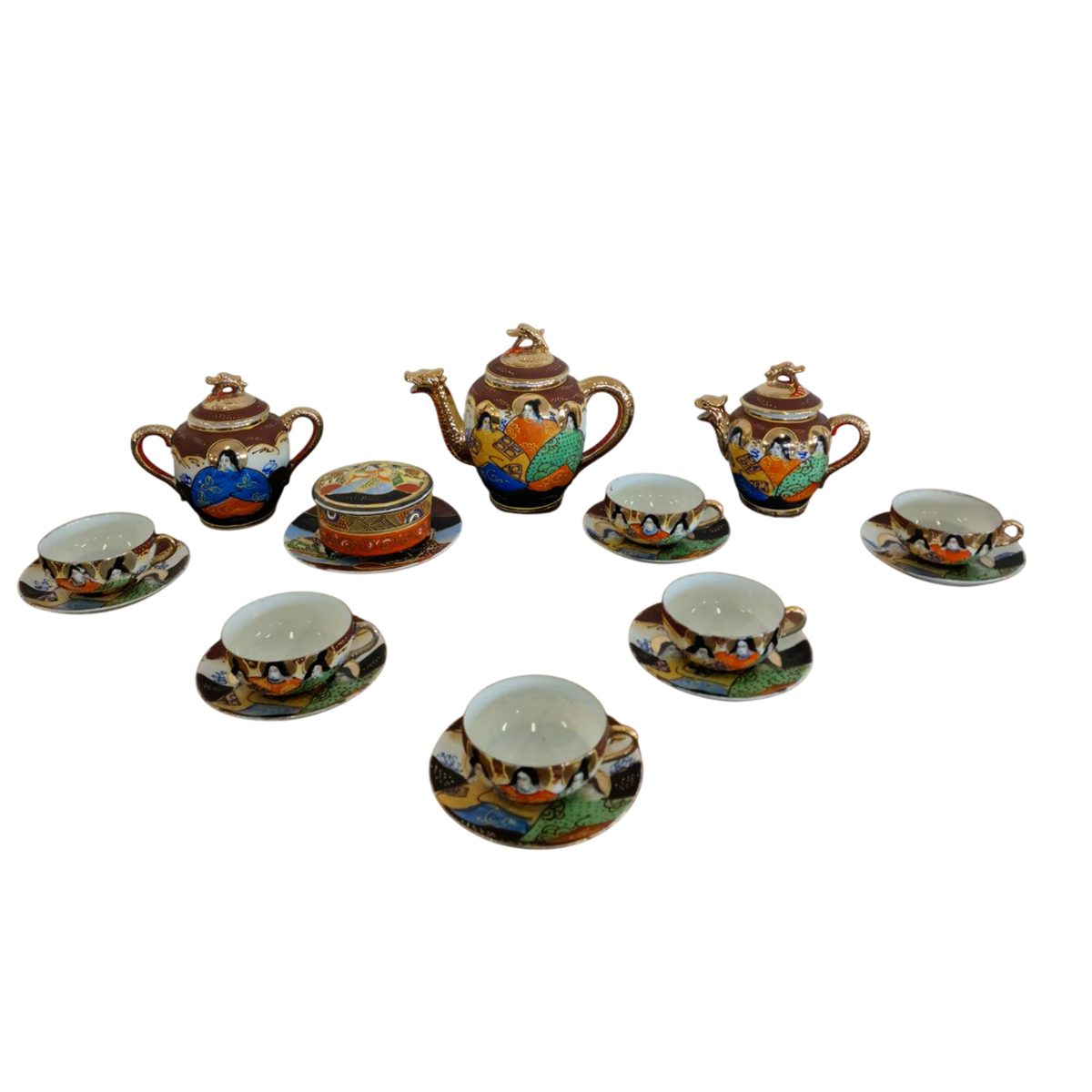 Японски фин костен порцелан "Satsuma"