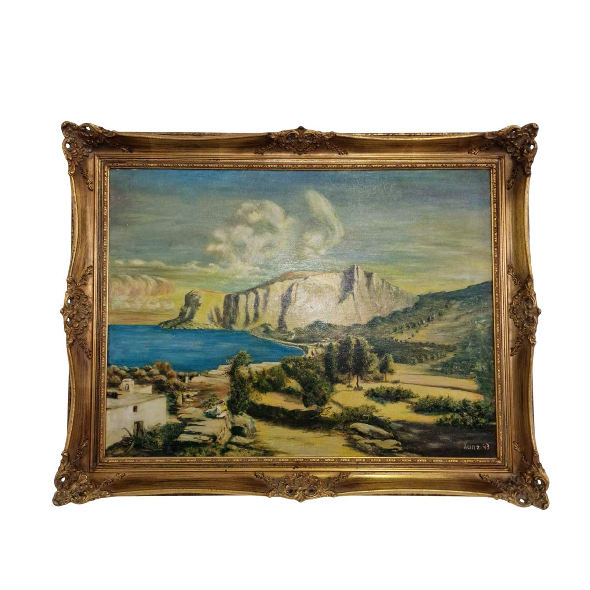 Маслена живопис с крайбрежен мотив