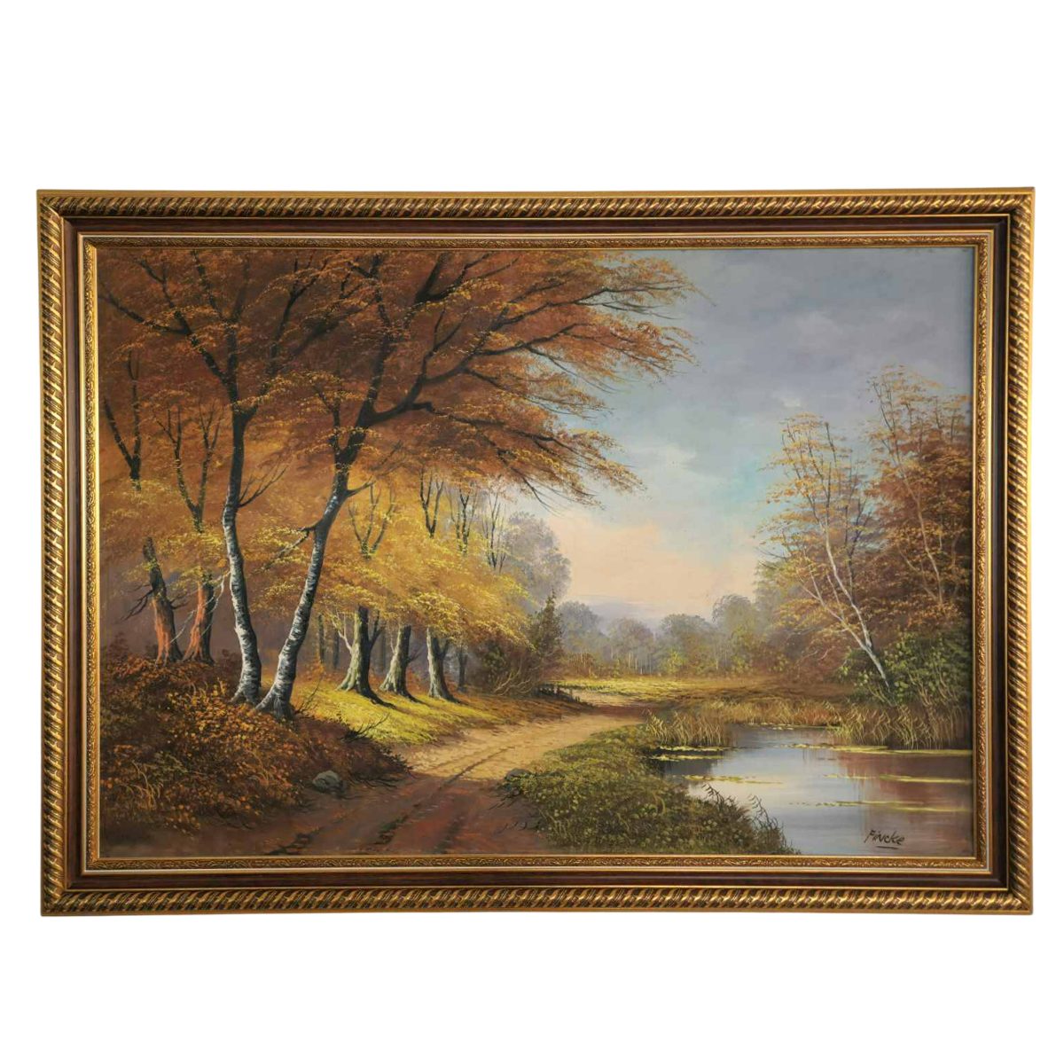 Маслена картина върху платно "Есенен пейзаж"