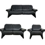 Луксозна холна гарнитура Ekornes 3/2/1 в стил Art deco